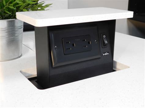 electrical pop up box|countertop pop up electrical outlets.